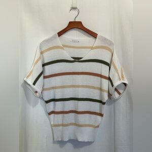 Staccato - Multicolor Striped V-Neck Top